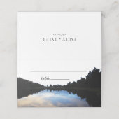  © Lake Reflections Lakeside素朴's結婚 Escort プレイスカード (外部開封)