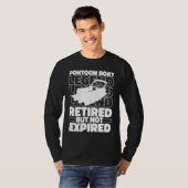 Lake Retired Boating  Pontoon Boat Tシャツ (正面フル)