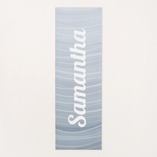 Lake Ripple Lines Meditative Flow ヨガマット (正面)