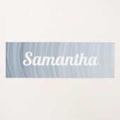 Lake Ripple Lines Meditative Flow ヨガマット (正面(横))