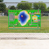 Lake Roads for Cars 3 x 5 Banner 横断幕 (インサイチュ)