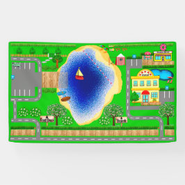 Lake Roads for Cars 3 x 5 Banner 横断幕