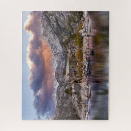 Lake Sabrina Dusk with Bots,ファインアート写真 ジグソーパズル