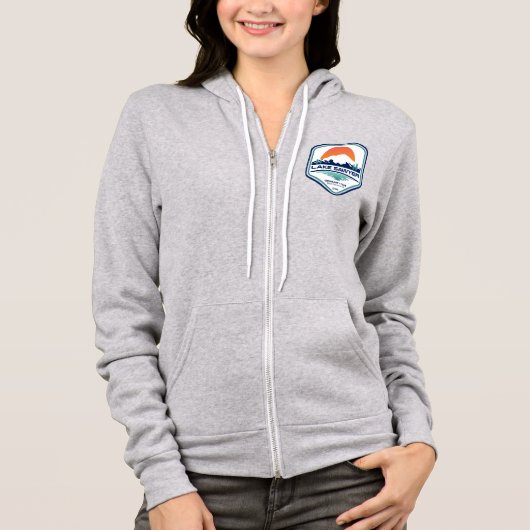 Lake Sawyer Women's Zip Up Hoodie パーカ (正面)