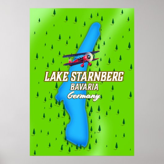 Lake Starnberg Bavariaドイツ旅行ポスター ポスター (正面)