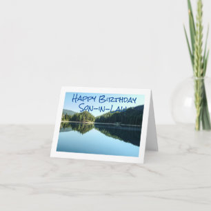LAKE STYLE "HAPPY BIRTHDAY SON-IN-LAW" CARD カード