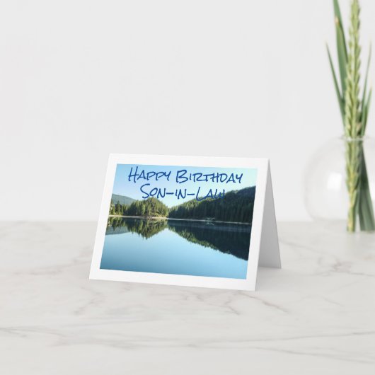 LAKE STYLE  "HAPPY BIRTHDAY SON-IN-LAW" CARD カード (正面)