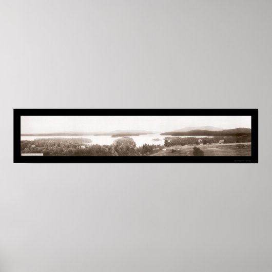 Lake Sunapee, NH写真1908 ポスター (正面)