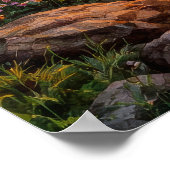 Lake Sunset - Watercolor Painting Style ポスター (角)