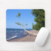 Lake Superior Lonely Tree マウスパッド (マウス)