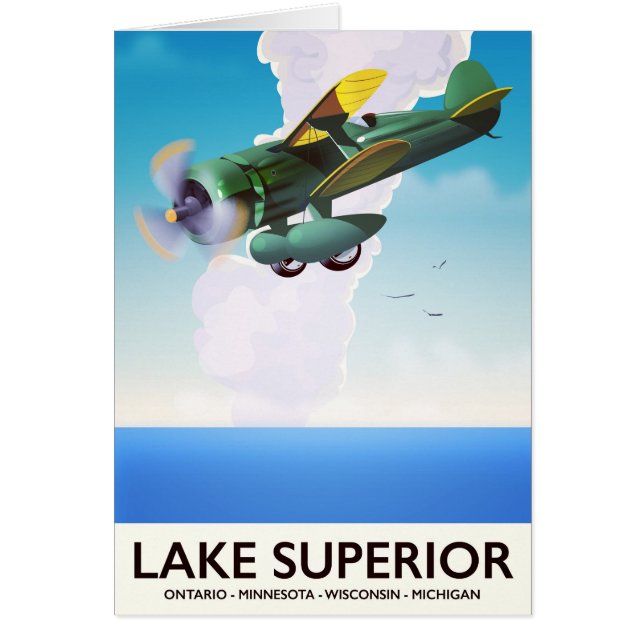 Lake Superior propビンテージ旅行ポスター (正面)