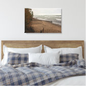 Lake Superior Storm キャンバスプリント (インサイチュ (寝室))