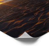 Lake Superior Sunset, Ontonagon, Michigan ポスター (角)