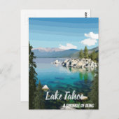 Lake Tahoe A sprinkle California & Nevadaはがき ポストカード (正面/裏面)