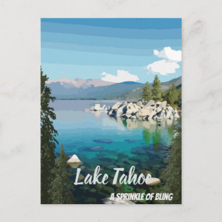 Lake Tahoe A sprinkle California & Nevadaはがき ポストカード