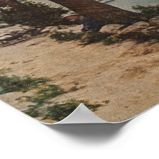 Lake Tahoe, CA - Emerald Bay View with Steamer ポスター (角)