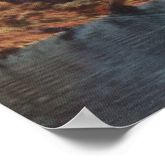 Lake Tahoe, CA - Lake ViewのCave Rock ポスター (角)