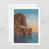 Lake Tahoe, CA - Lake ViewのCave Rock ポストカード (正面/裏面)