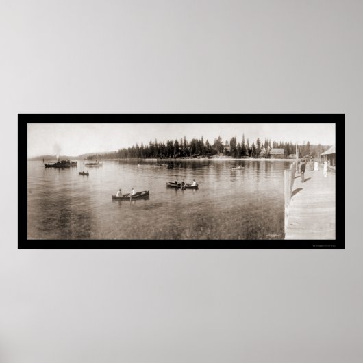 Lake Tahoe, CA Photo 1908 ポスター (正面)