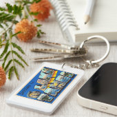 Lake Tahoe California CAラージレター キーホルダー (正面右)