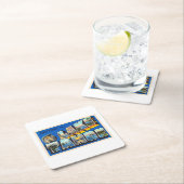 Lake Tahoe California CAラージレター スクエアペーパーコースター (インサイチュ)