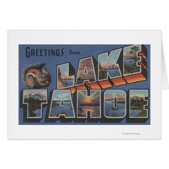 Lake Tahoe, California - Large Letter Scenes (正面横)