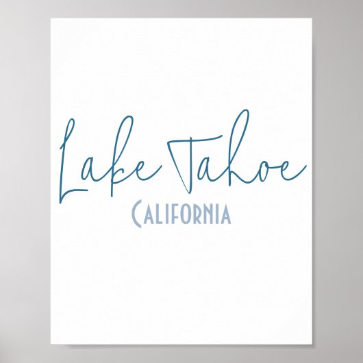 Lake Tahoe, California Souvenir ポスター (正面)