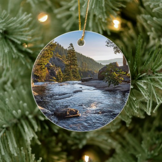 Lake Tahoe Christmas Tree Ornament セラミックオーナメント (ツリー)
