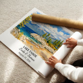 Lake Tahoe Nevada Poster, Watercolor, Custom ポスター