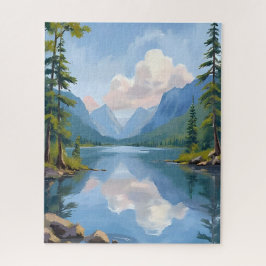 Lake Tahoe | Oil Painting Landscape ジグソーパズル