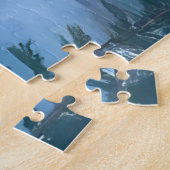 Lake Tahoe | Oil Painting Landscape ジグソーパズル (側面)