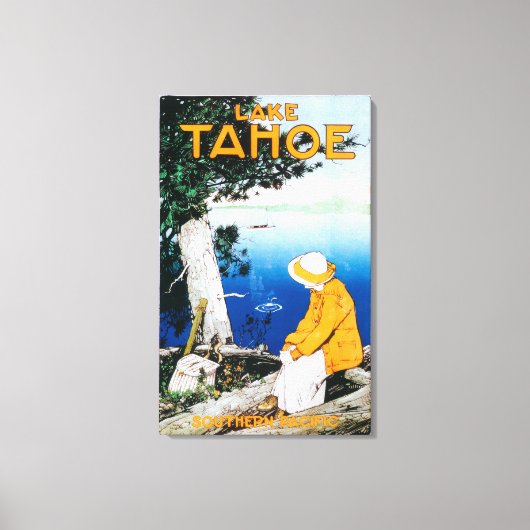 Lake Tahoe Promotion PosterLake Tahoe, CA キャンバスプリント (正面)