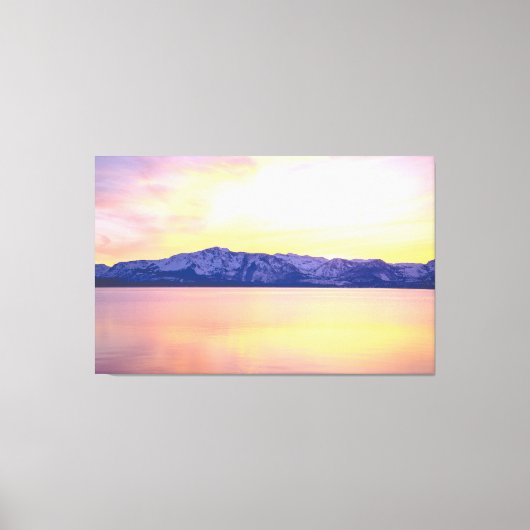Lake Tahoe Sunset Wall Art, 60x38大型キャンバス キャンバスプリント (正面)