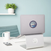 Lake Tahoe Vinyl Sticker シール (デスク上のノートパソコン)