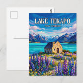 Lake Tekapo New Zealand ポストカード (正面/裏面)