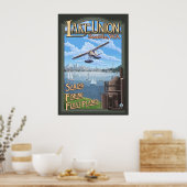 Lake Union Float Plane - Seattle, WA Travel Poster ポスター (キッチン)
