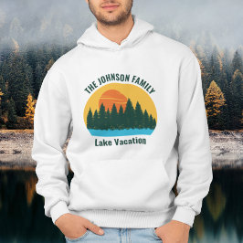 Lake Vacation Sunset Cool Personalized パーカ