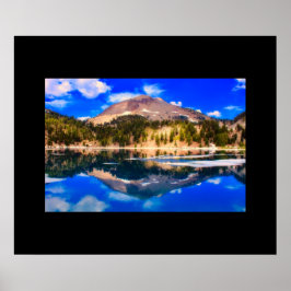 Lake View Lassen Volcanic National Park ポスター