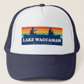 Lake Waccamaw North Carolina Canoe キャップ (正面)