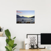 Lake Wakatipu at Sunset, Queenstown, NZ ポスター (ホームオフィス)