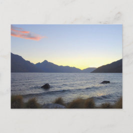 Lake Wakatipu at Sunset, Queenstown, NZ ポストカード