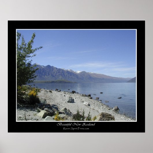 「LAKE WAKATIPU, NZ」フォトポスター ポスター (正面)