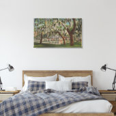 Lake Wales, FL – シャフルボードの屋外ビュー キャンバスプリント (インサイチュ (寝室))