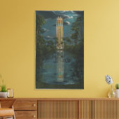 Lake Wales, FL – 湖と歌の景色 キャンバスプリント (インサイチュ (リビング))