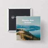 Lake Wanaka, South Island, New Zealand 缶バッジ (正面&裏面)