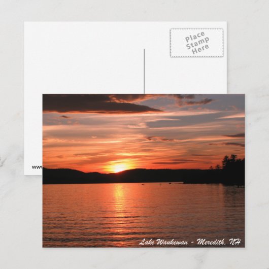 Lake_Waukewan_postages ポストカード (正面/裏面)