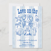 Lake Weekend Bachelorette Party 招待状 (正面)