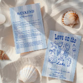 Lake Weekend Bachelorette Party 招待状