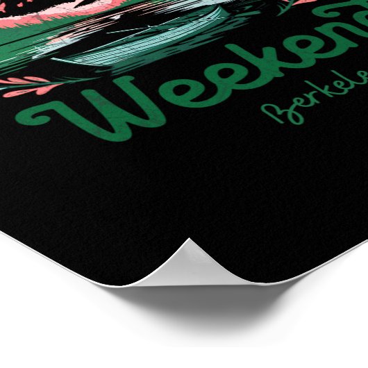 Lake Weekend Vacation Trip Berkeley California ポスター (角)