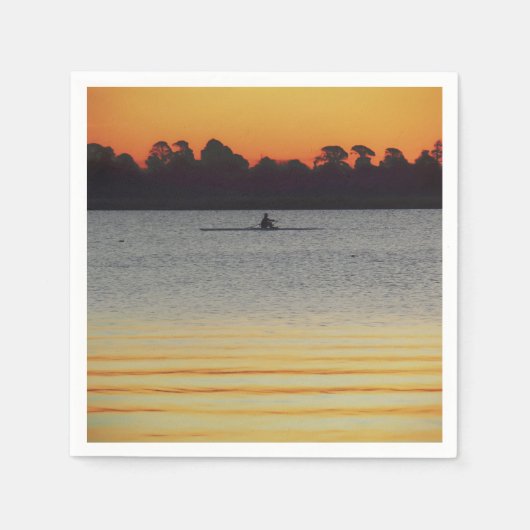 Lake Wendouree Calm Before Nightfall スタンダードカクテルナプキン (正面)